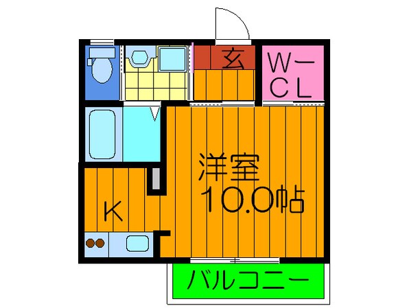 クリスタルビュ－ハイツの物件間取画像